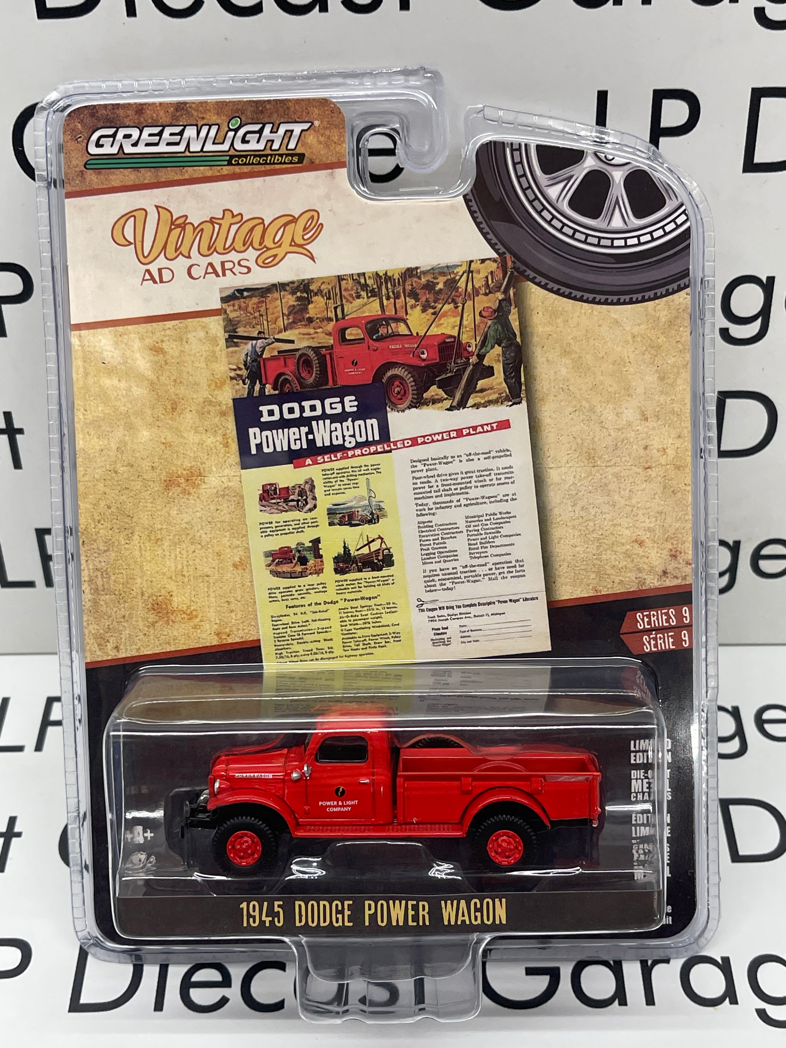 Greenlight 1:64 1946 Dodge Power Wagon, Yellow/Black