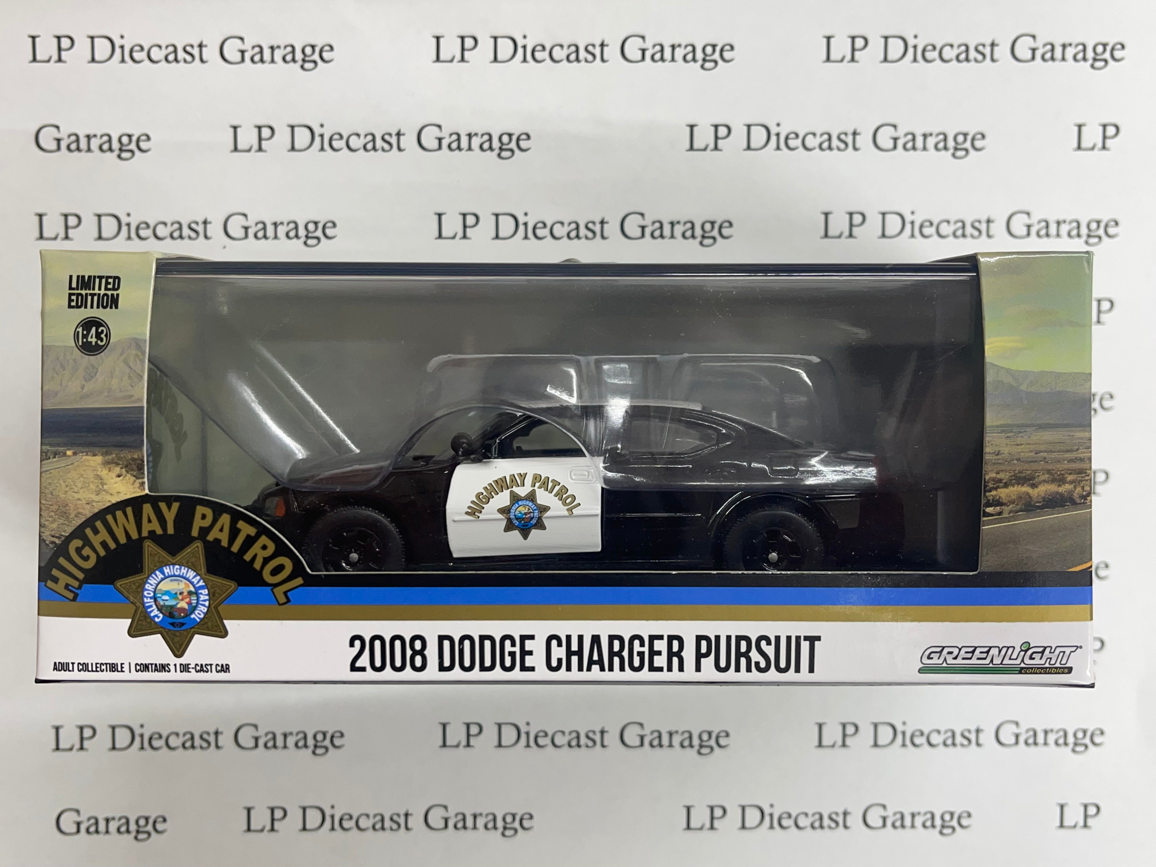 GREENLIGHT 2008 Dodge Charger California Highway Patrol Police CHP 