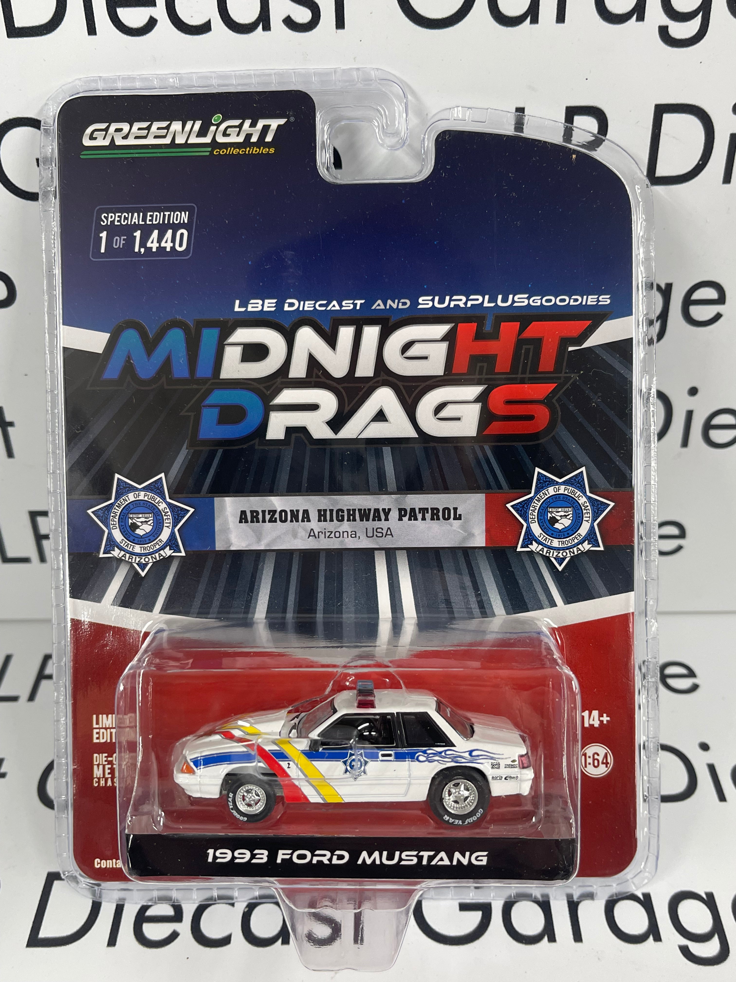 GREENLIGHT 1993 Ford Mustang Arizona Highway Patrol Midnight