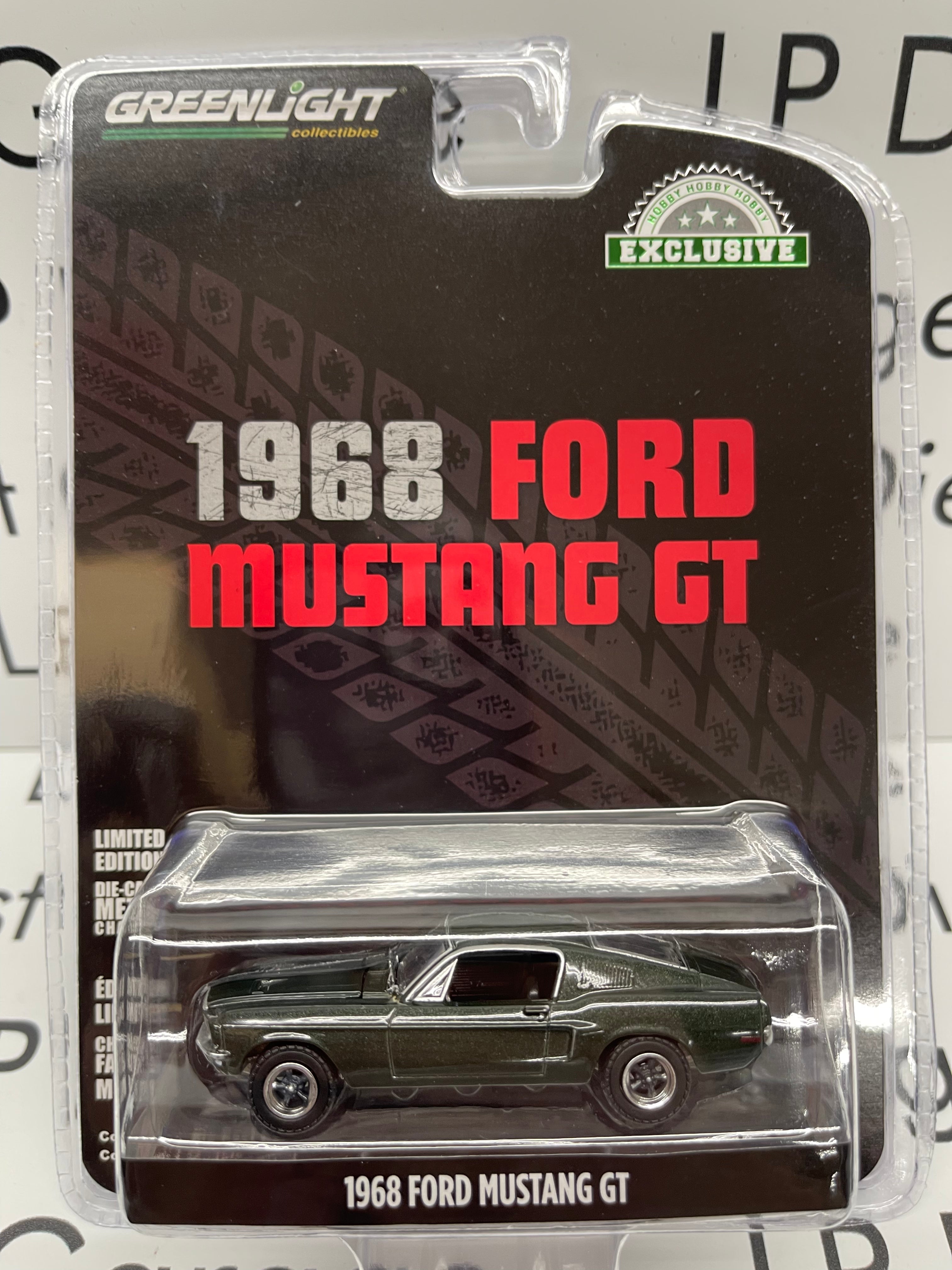 GREENLIGHT 1968 Ford Mustang GT Bullitt Car Dark Green 1 64 Diecast LP Diecast Garage