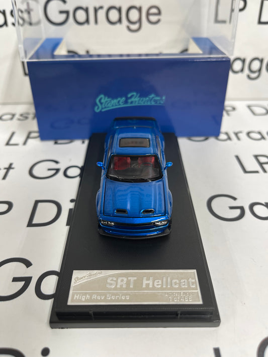 STANCE HUNTERS 2023 Dodge Challenger SRT Hellcat Blue 1:64 Diecast