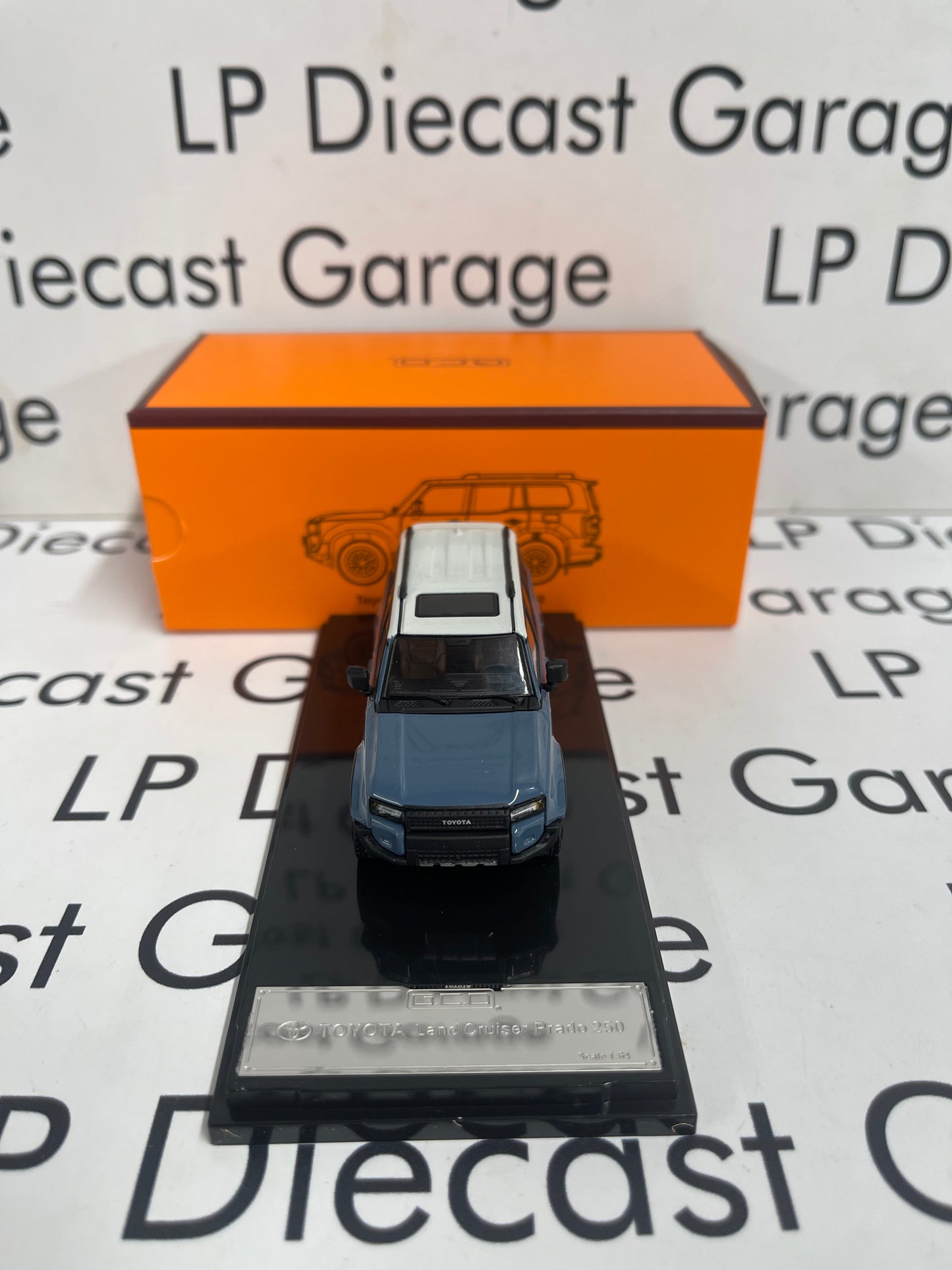 GCD 2024 Toyota Land Cruiser Prado 250 Heritage Blue LHD 1:64 Diecast