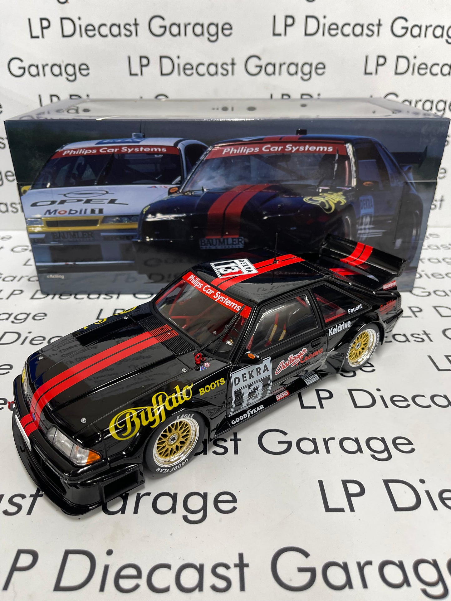 WERK 83 1992 Ford Mustang 5.0 #13 DTM Season 1994 Jurgen Feucht Black/ Red 1:18 Diecast