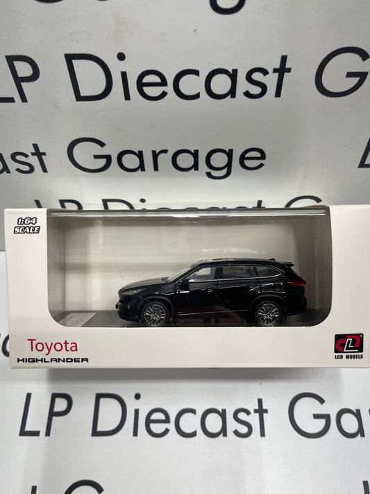 LCD MODELS 2022 Toyota Highlander Midnight Black Metallic 1:64 Diecast