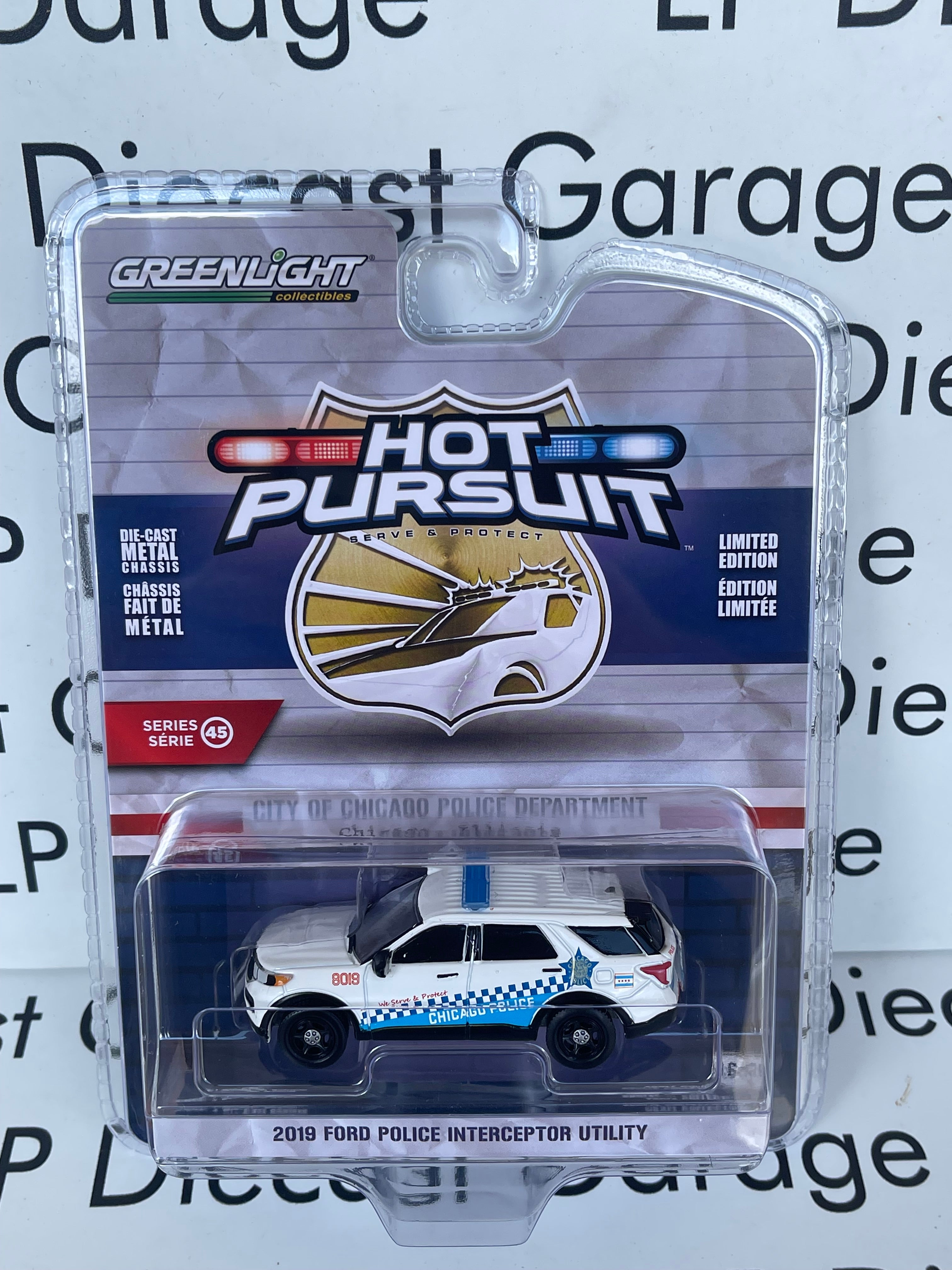 GREENLIGHT Hot Pursuit Series 45 2019 Ford Police Interceptor Utility ...