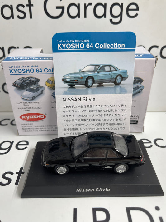KYOSHO Nissan Silvia Black Sports Car 64 Collection Japan 1:64 Diecast