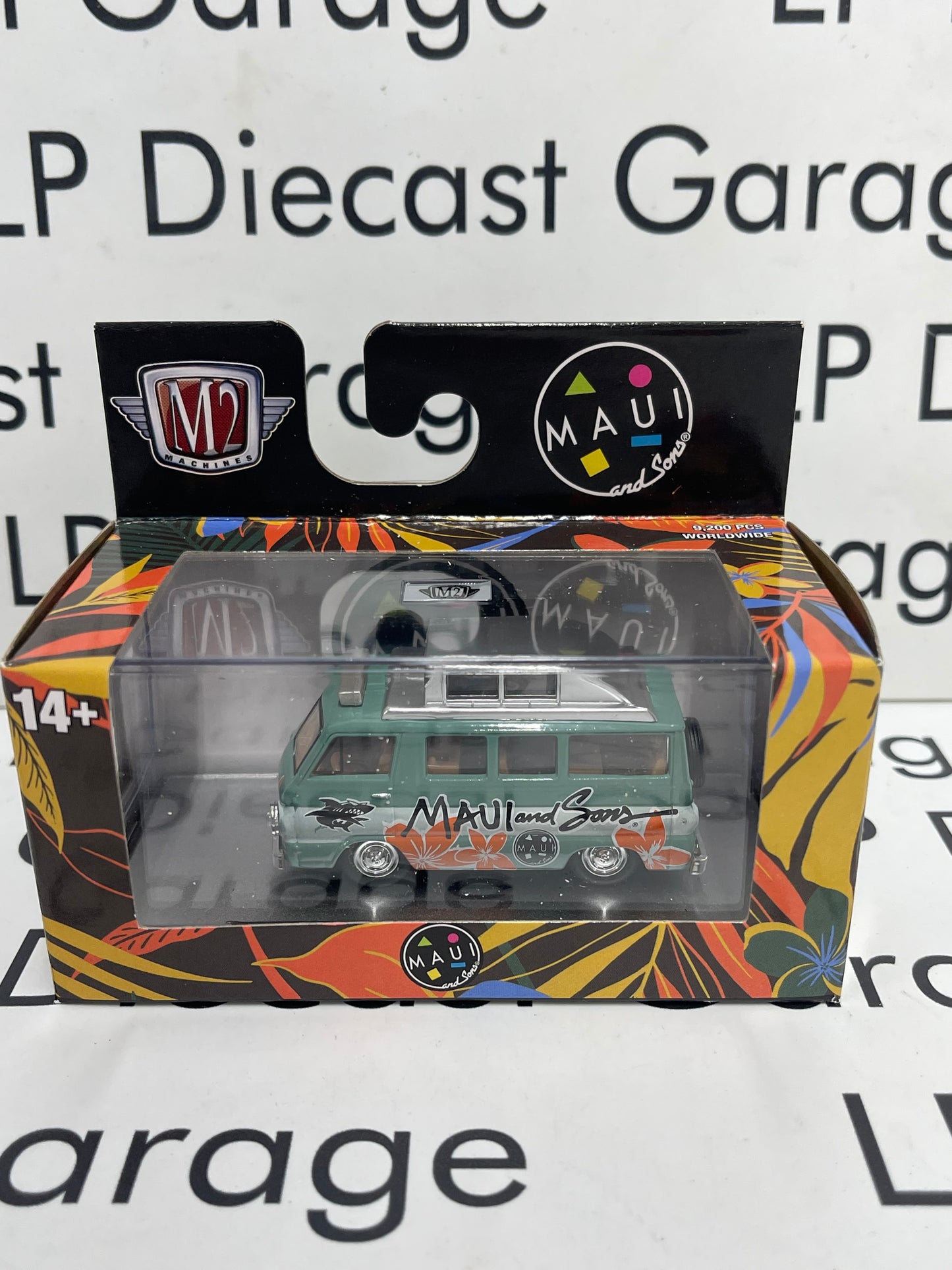 M2 1965 Dodge A100 Camper Van MAUI and Sons 1:64 Diecast