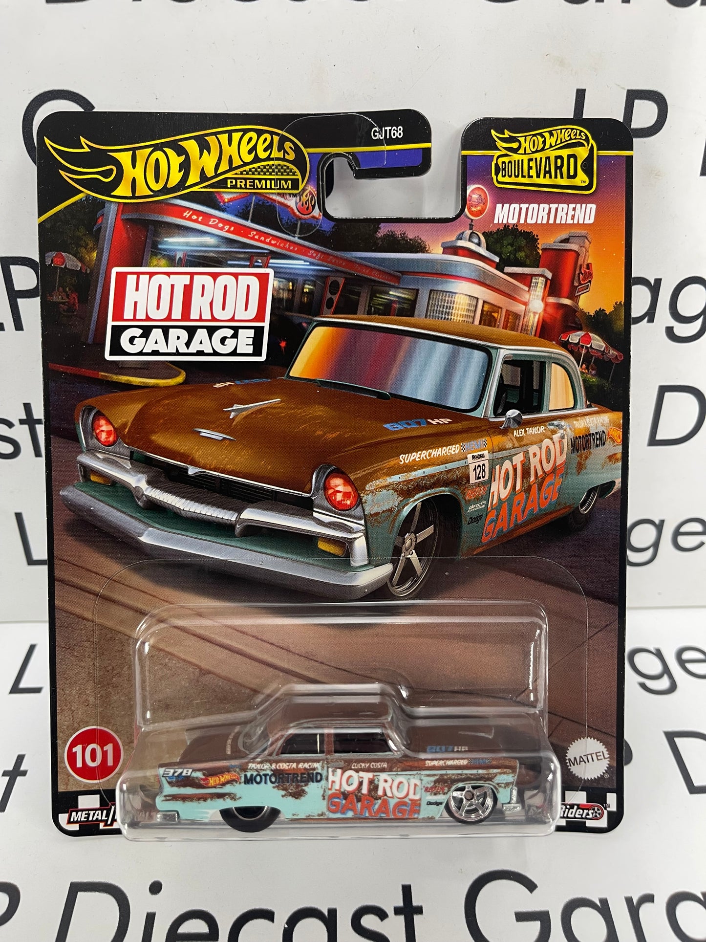 HOT WHEELS 1955 Plymouth Savoy Hot Rod Garage Boulevard 1:64 Diecast