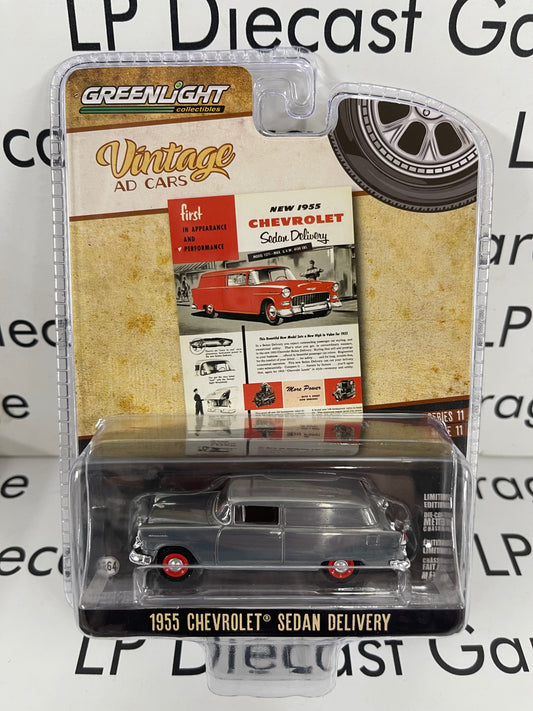 RAW CHASE GREENLIGHT 1955 Chevrolet Sedan Delivery 1:64 Diecast Vintage Ad Cars