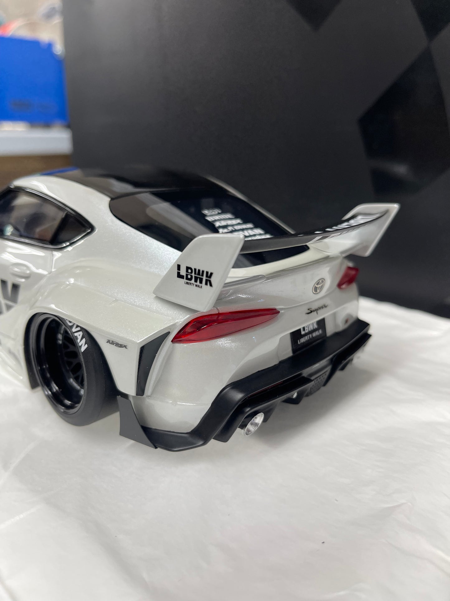 TOP SPEED Toyota GR Supra LB Works 1:18 Resin NOT Diecast