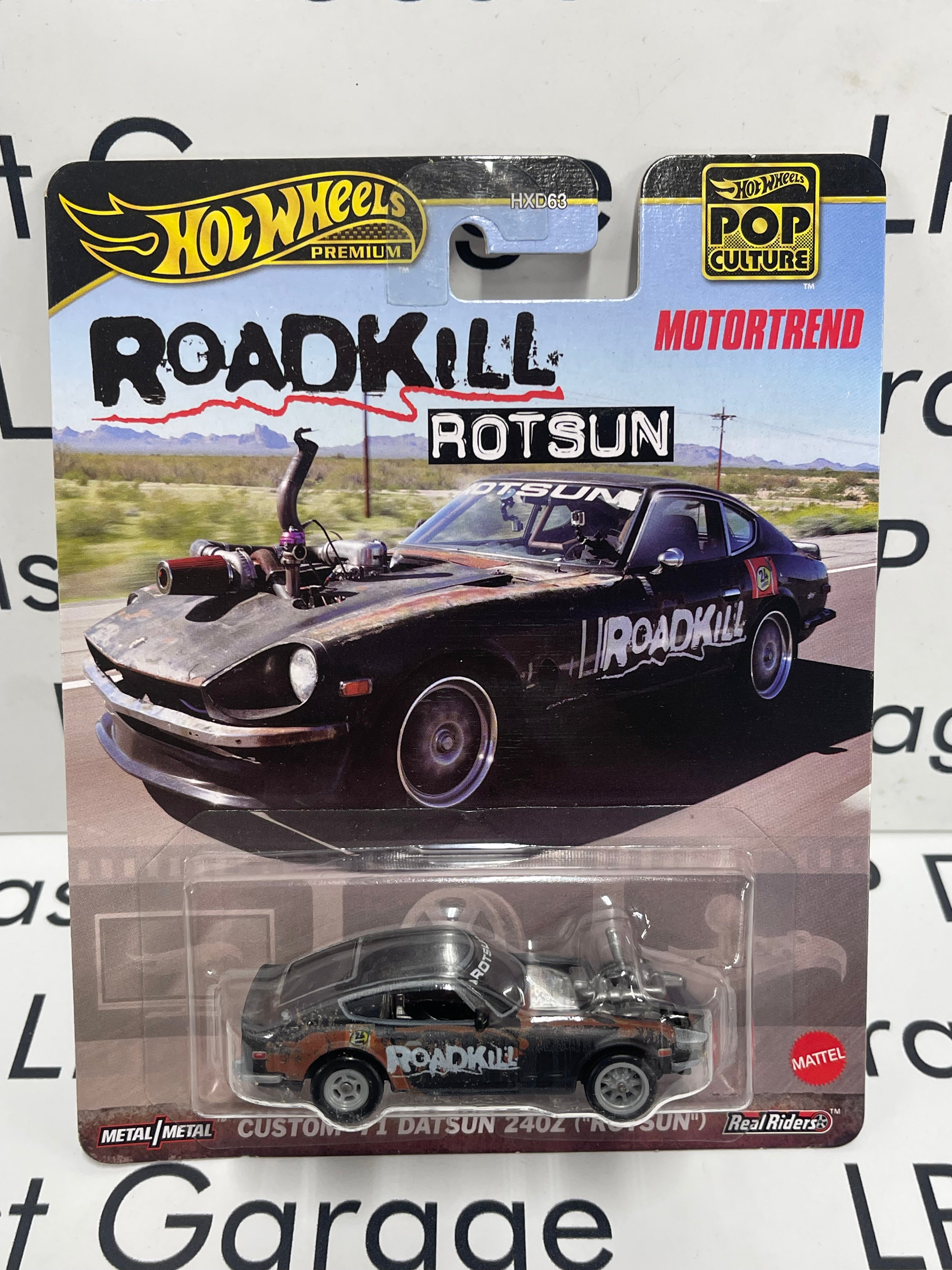 HOT WHEELS Road Kill Rotsun Custom 1971 Datsun 240X Motor Trend 1:64 D ...