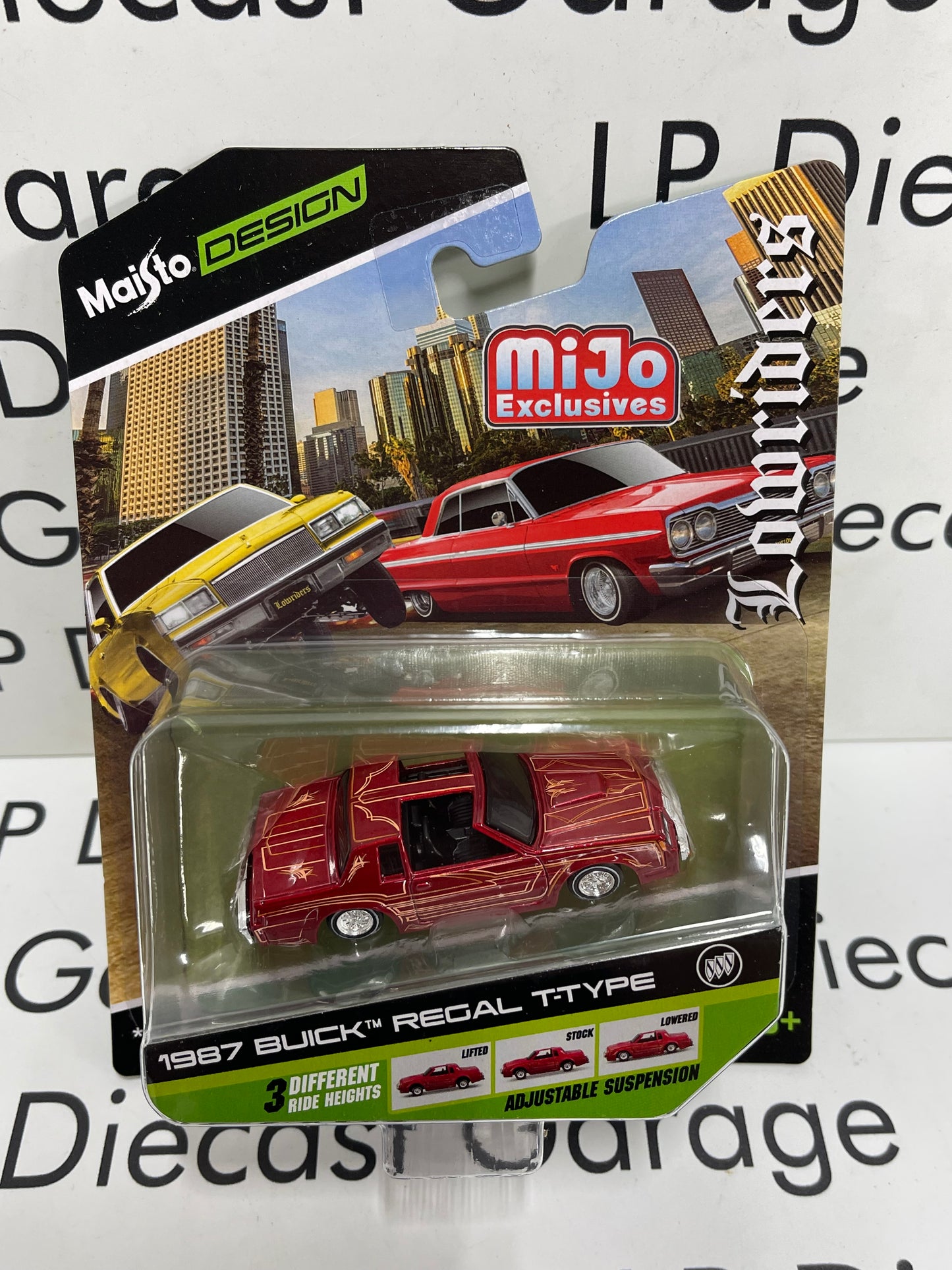 MAISTO Designs 1987 Buick Regal T-Type Lowriders MiJo Exclusive 1:64 Diecast