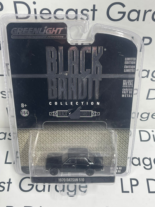 GREENLIGHT 1970 Datsun 510 Sedan 1:64 Diecast Black Bandit