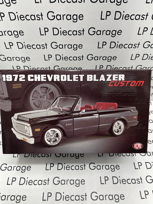 ACME 1972 Chevrolet Blazer Custom Black with Red Interior 1:18 Diecast