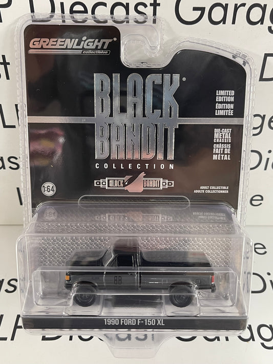 GREENLIGHT 1990 Ford F-150 XL Black Bandit Series 1:64 Diecast