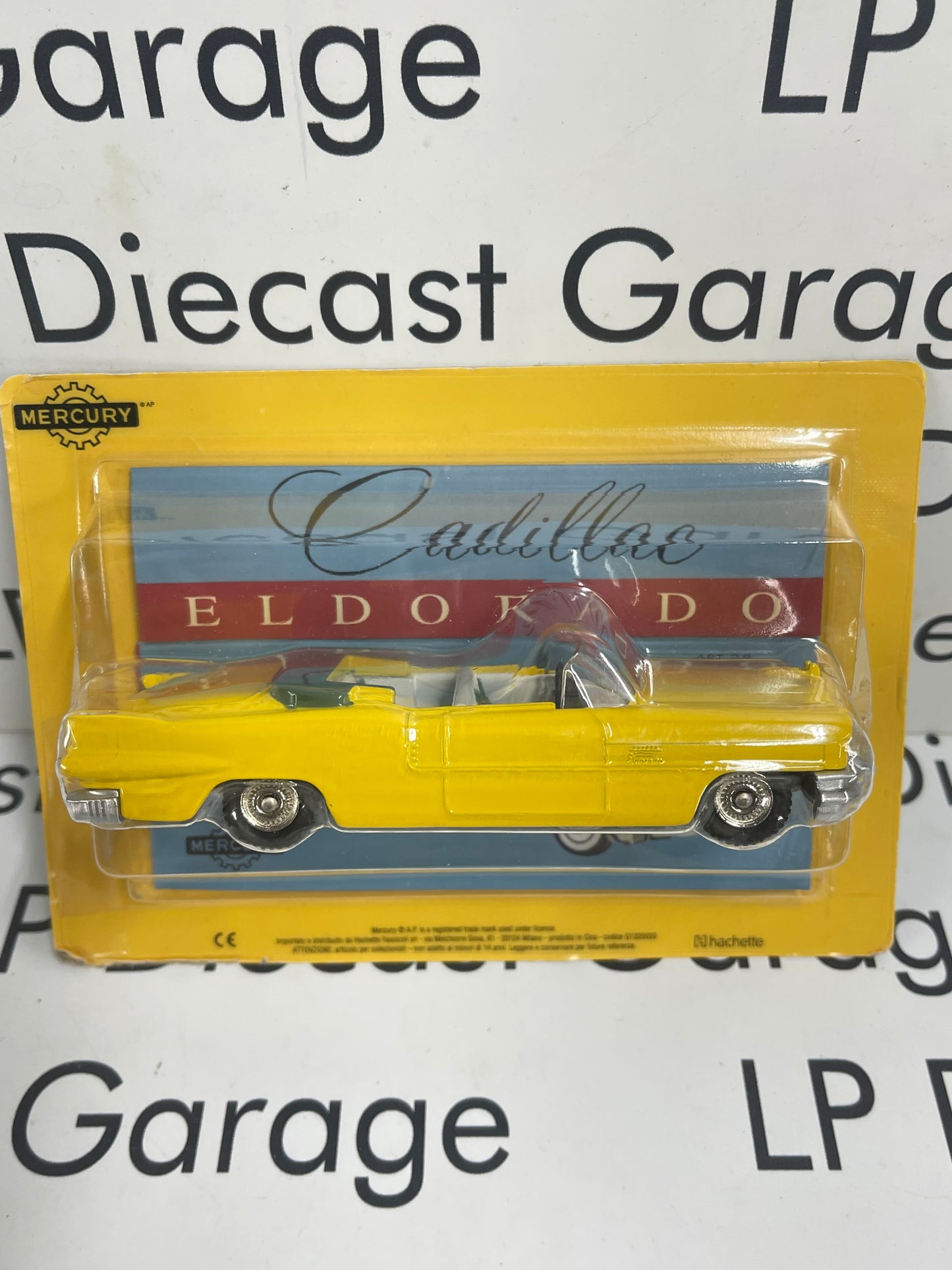 EDICOLA Cadillac Eldorado Convertible Yellow 1:48 Diecast Hachette Mercury