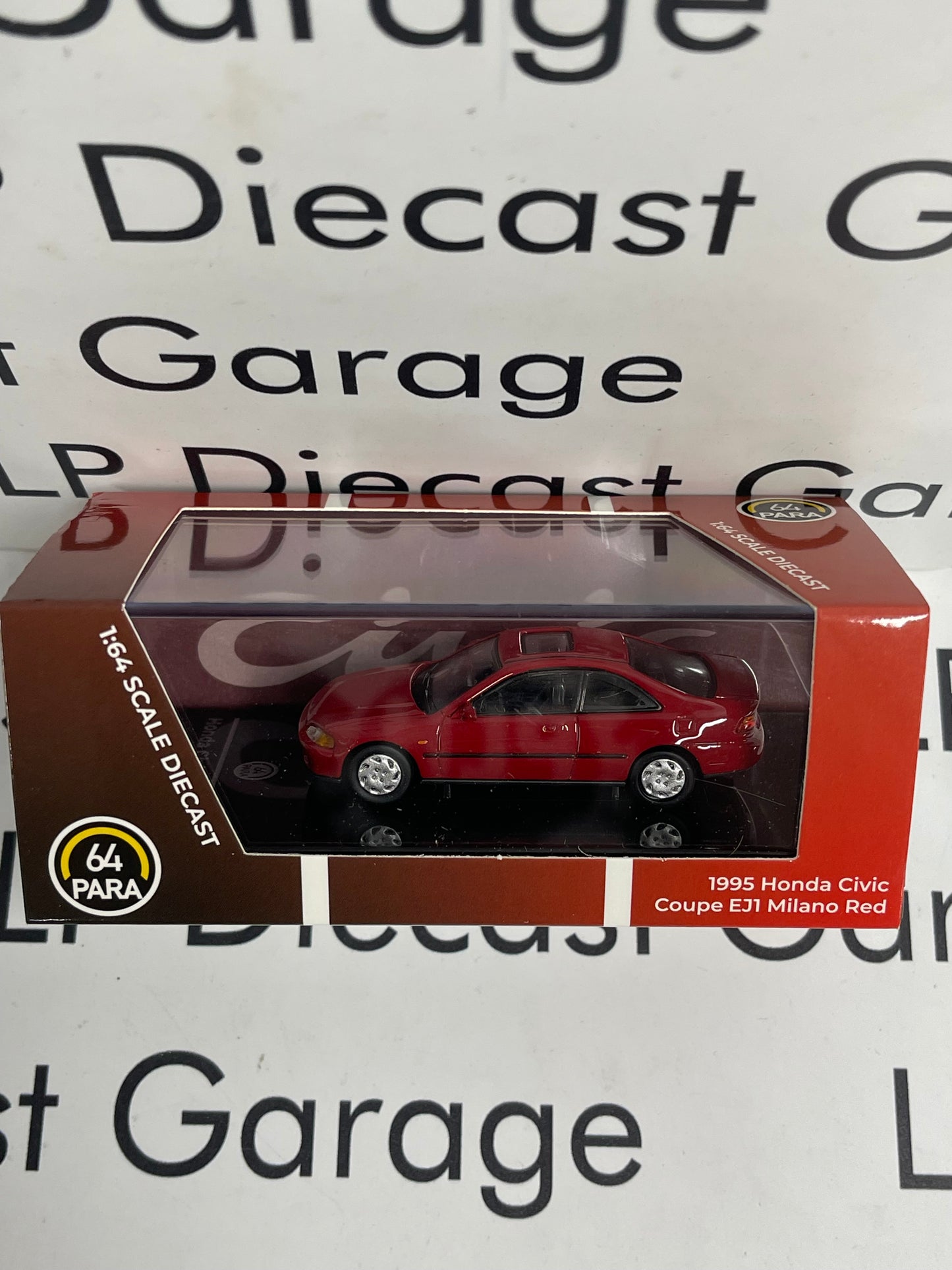 PARAGON MODELS 1995 Honda Civic Coupe EJ1 Milano Red 1:64 Diecast