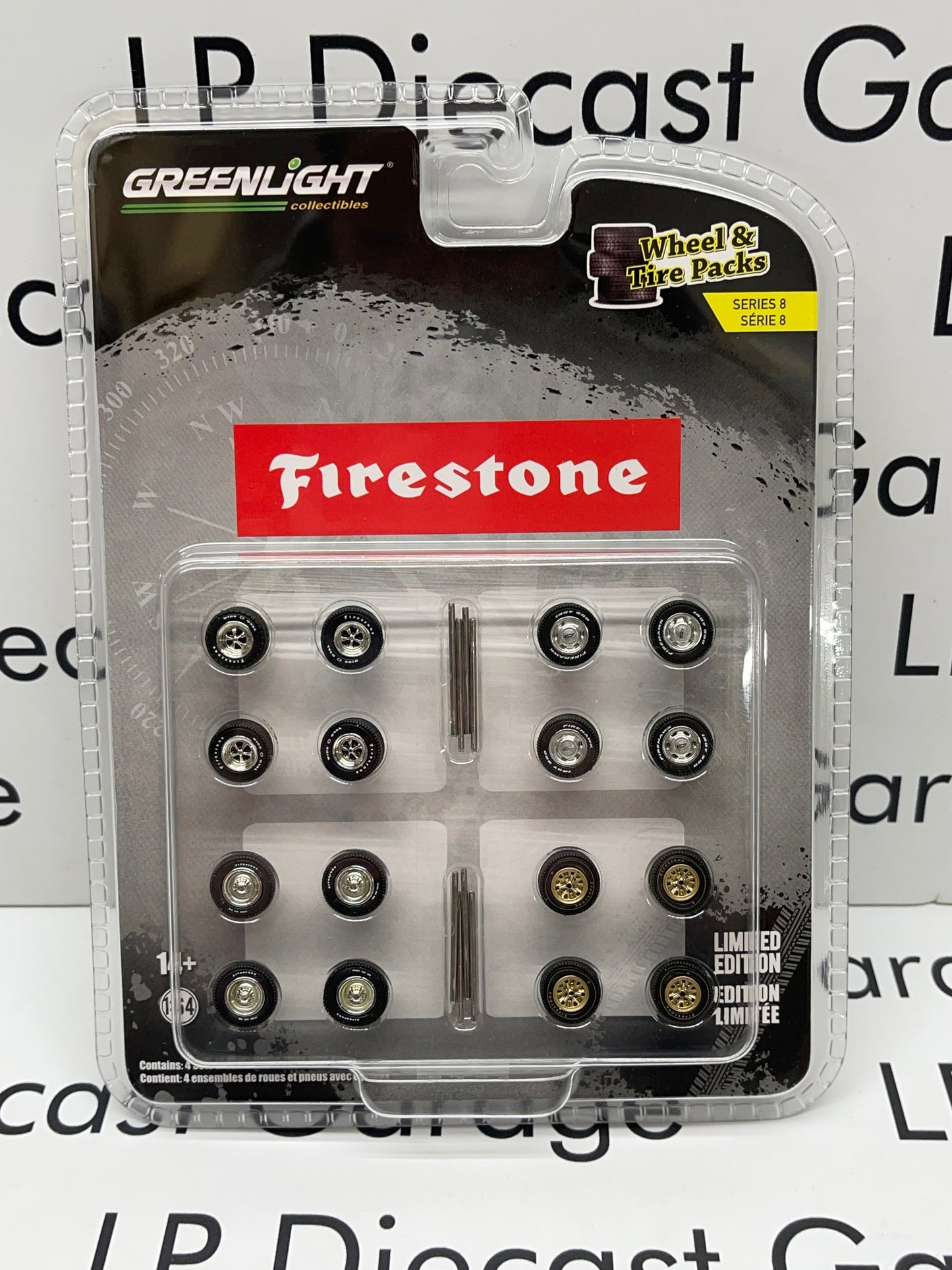 GREENLIGHT Firestone Wheel & Tire Pack Series 8 for 1:64 Diecast