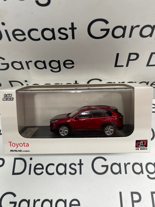 LCD MODELS 2023 Toyota RAV4 Hybrid Red Color 1:64 Diecast