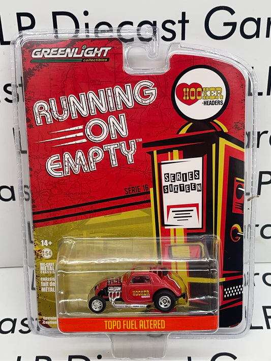 GREENLIGHT Running on Empty Topo Fuel Altered Hooker Headers Series 16 1:64 Diecast