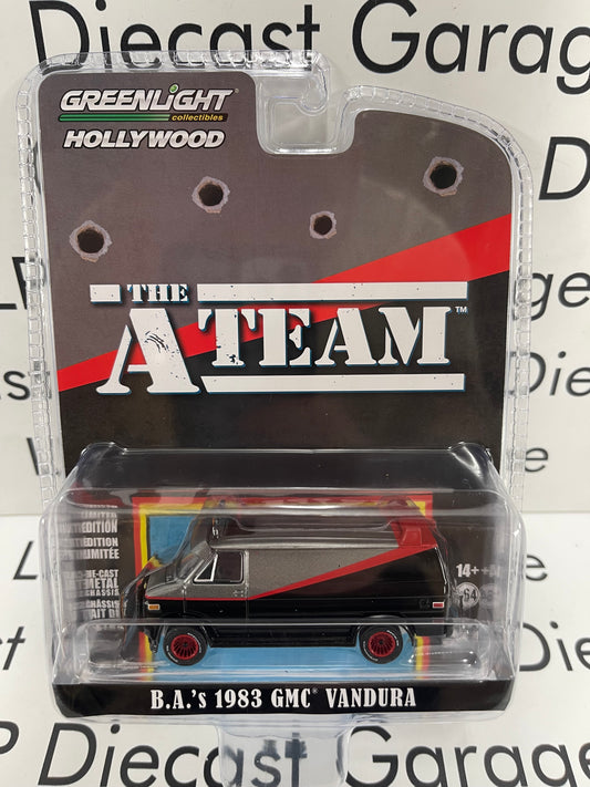 GREENLIGHT 1983 GMC Vandura A-Team B.A.'s Van 1:64 Diecast Hollywood