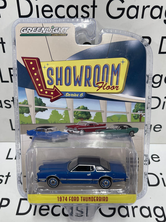 GREENLIGHT 1974 Ford Thunderbird Blue 1:64 Diecast Showroom