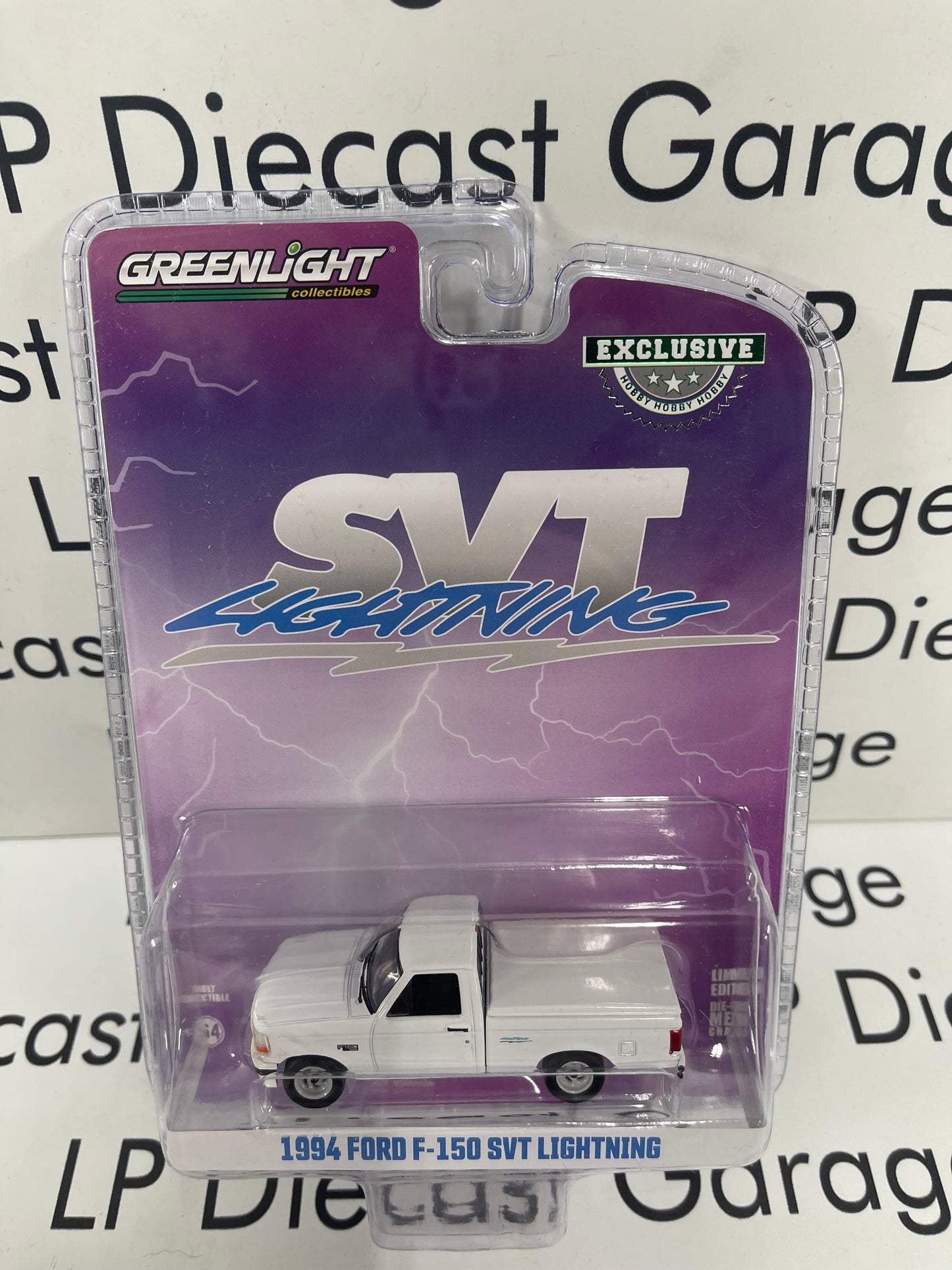 GREENLIGHT 1994 Ford F-150 SVT Lightning Truck White 1:64 Diecast