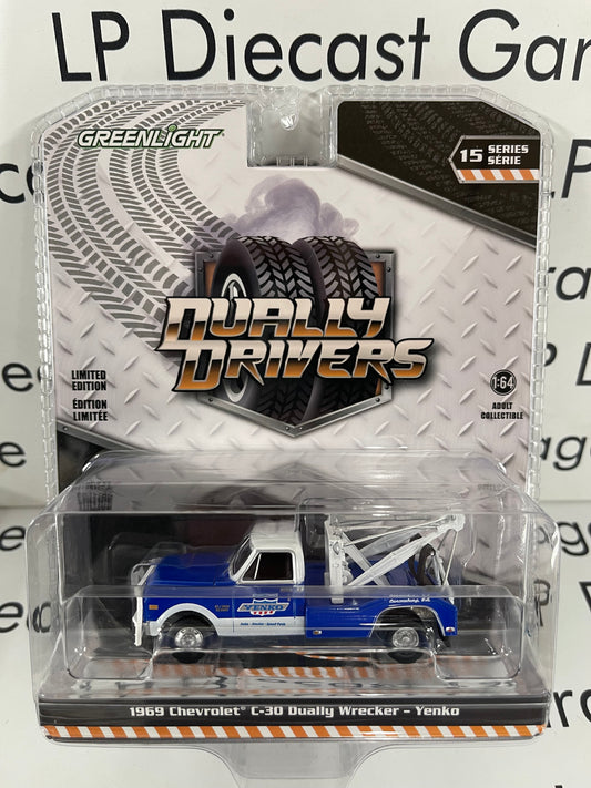 GREENLIGHT 1969 Chevrolet C30 Yenko Dually Wrecker 1:64 Diecast Dually Drivers