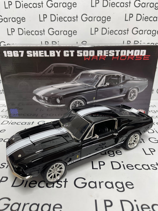 ACME 1967 Ford Mustang Shelby GT500 Restomod War Horse Black 1:18 Diecast