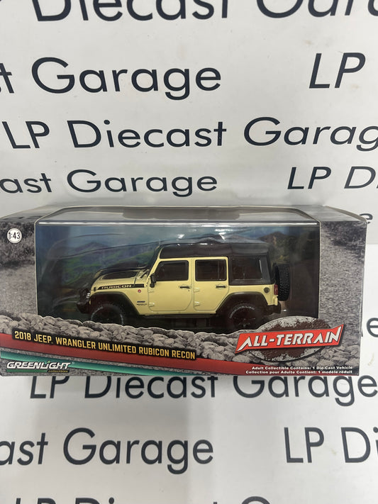 GREENLIGHT 2018 Jeep Wrangler Unlimited Rubicon Recon "All Terrain" 1:43 Diecast