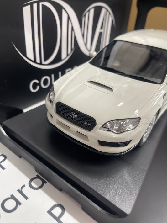 DNA Collectibles 2006 Subaru Legacy Touring Wagon STI S402 White 1:18 Scale Resin Model