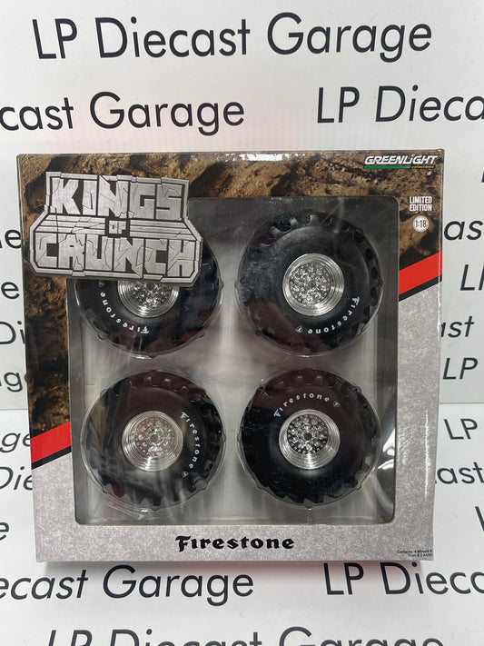 GREENLIGHT King of Crunch Firestone Wheelset 48" for 1:18 Scale Trucks Diecast Monster Truck