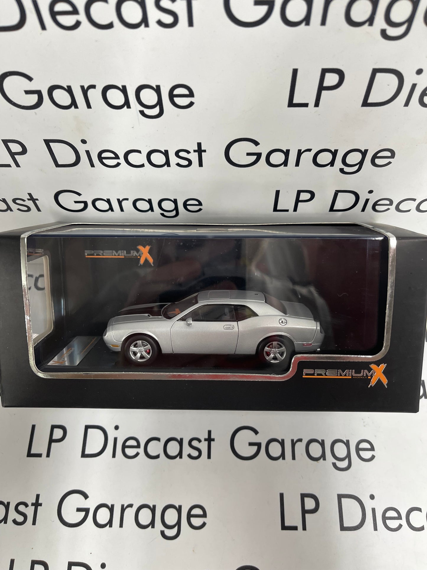 PREMIUM X 2009 Dodge Challenger SRT8 Silver 1:43 Scale Resin Model