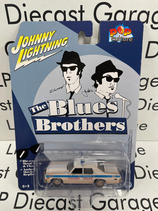 JOHNNY LIGHTNING 1975 Dodge Monaco Chicago Police Blues Brothers Pop Culture 1:64 Diecast