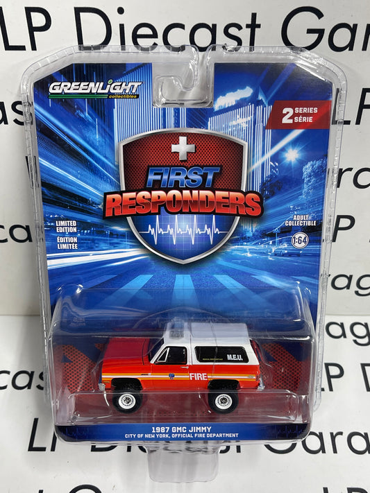 GREENLIGHT 1987 GMC Jimmy FDNY Fire Dept 1:64 Diecast First Responders