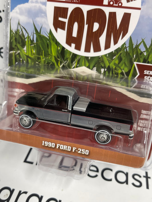 RAW CHASE GREENLIGHT 1990 Ford F-250 Black 1:64 Diecast Down on the Farm Truck