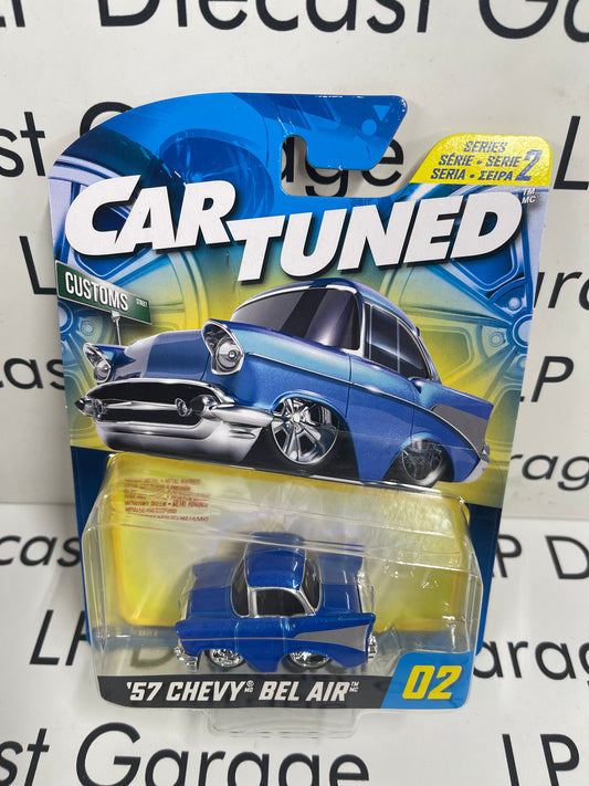 CARTUNED '57 Chevy Bel Air Blue Series 2 1:64 Diecast