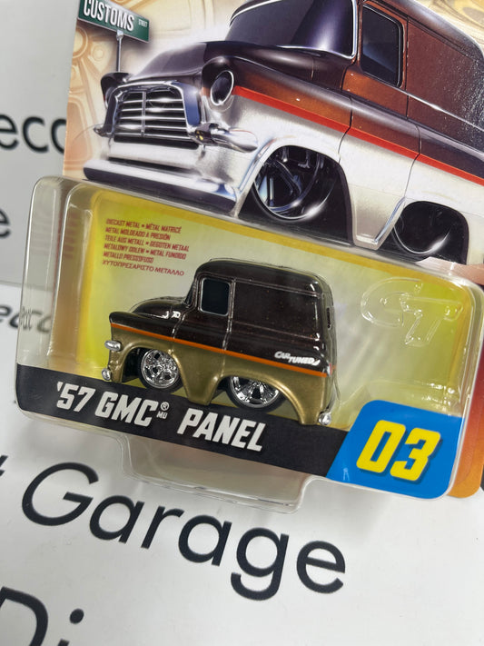 CARTUNED '57 GMC Panel Brown Series 2 1:64 Diecast