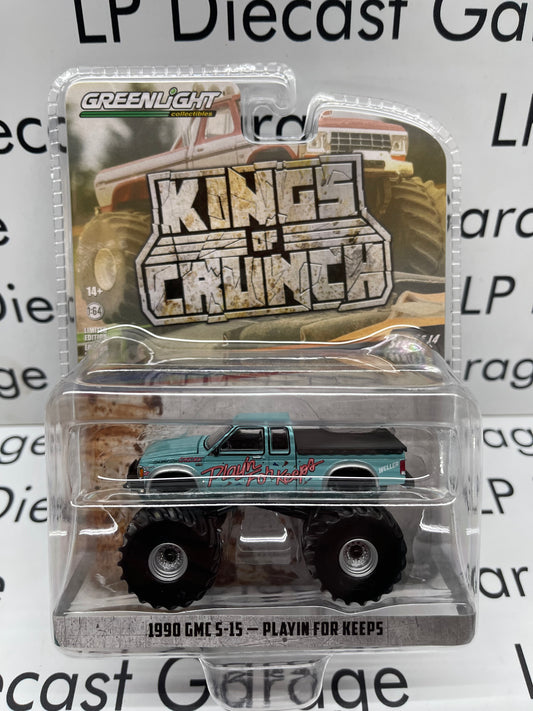 GREENLIGHT 1990 GMC S-15 Playin for Keeps King of Crunch 1:64 Diecast