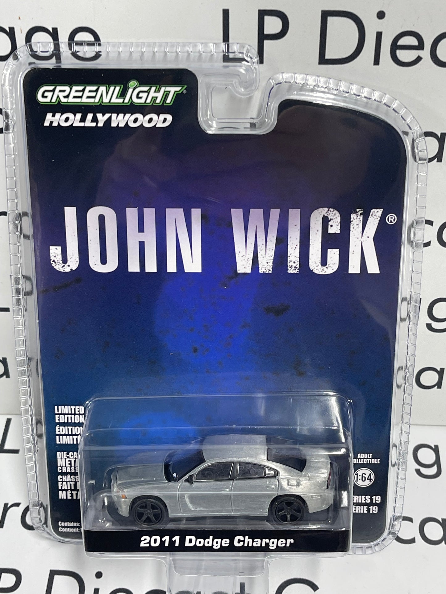 RAW CHASE GREENLIGHT 2011 Dodge Charger John Wick 1:64 Diecast Hollywood