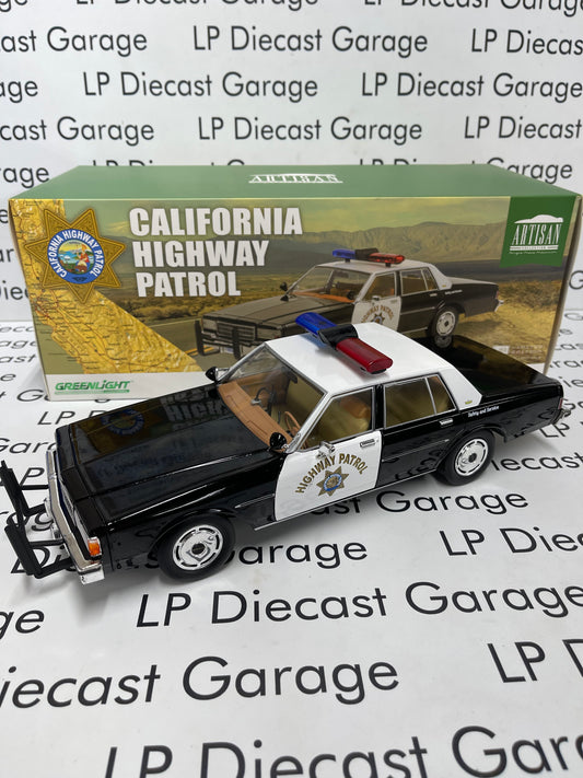 GREENLIGHT 1989 Chevrolet Caprice California Highway Patrol CHP Police Car 1:18 Diecast