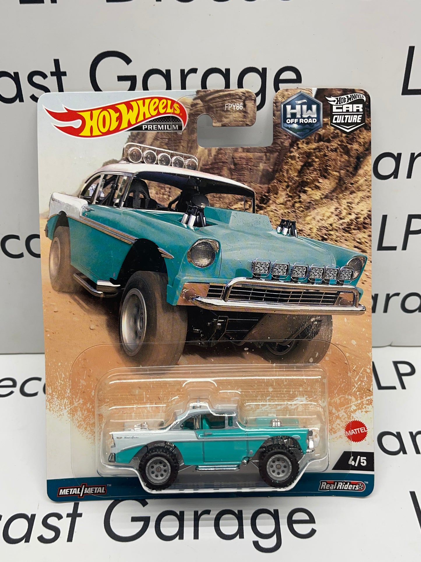 HOT WHEELS Big-Air Chevrolet Bel Air Teal Blue Premium 4x4 1:64 Diecast