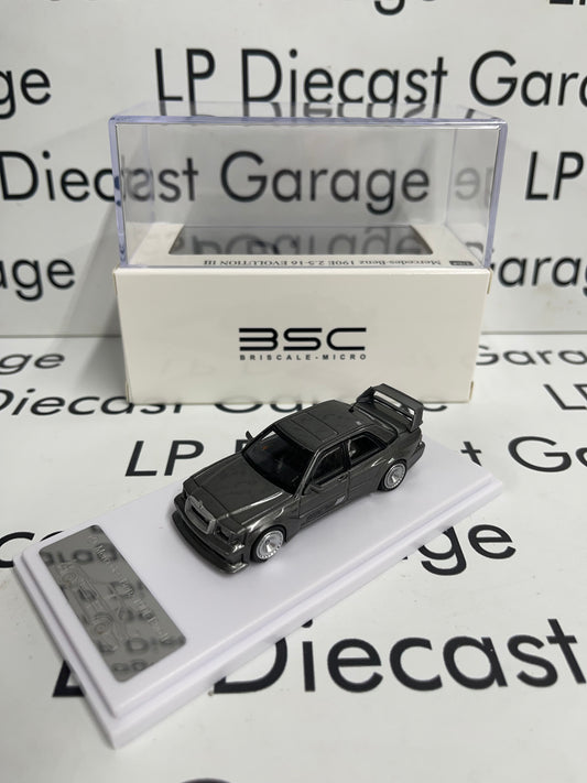 BSC Briscale Micro Mercedes Benz 190E EVO II Grey 1:64 Diecast