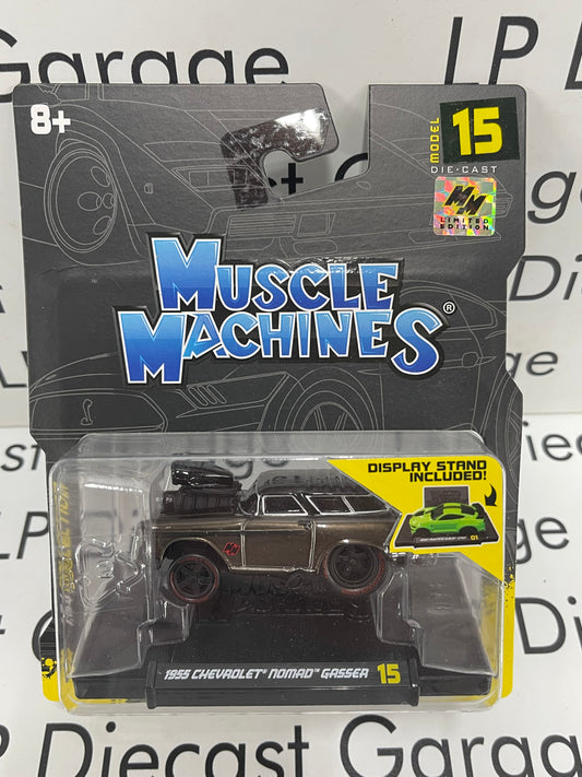 MAISTO Muscle Machines *CHASE* 1955 Chevrolet Nomad Gasser 1:64 Diecast