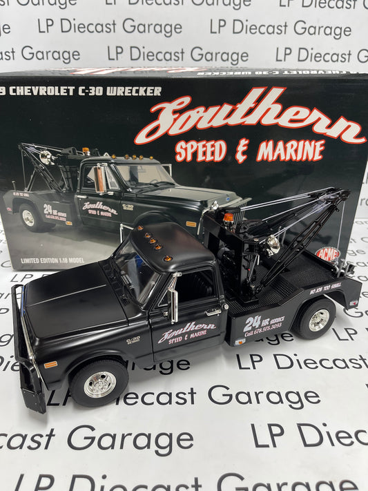 GREENLIGHT 1969 Chevrolet C-30 Tow Truck Wrecker Southern Speed & Marine ACME Exclusive 1:18 Diecast