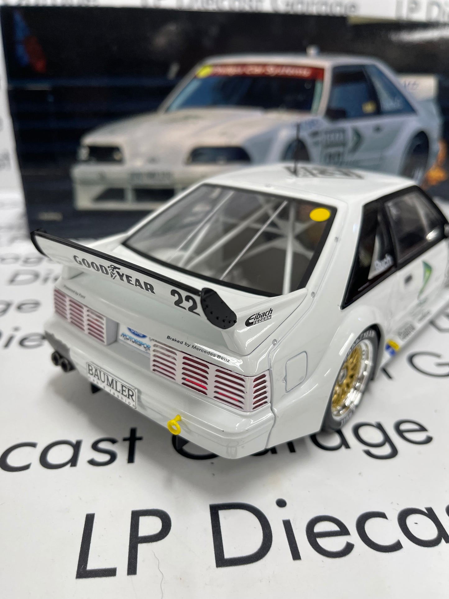 WERK 83 1992 Ford Mustang 5.0 #22 DTM Season 1994 Gerd Ruch White 1:18 Diecast