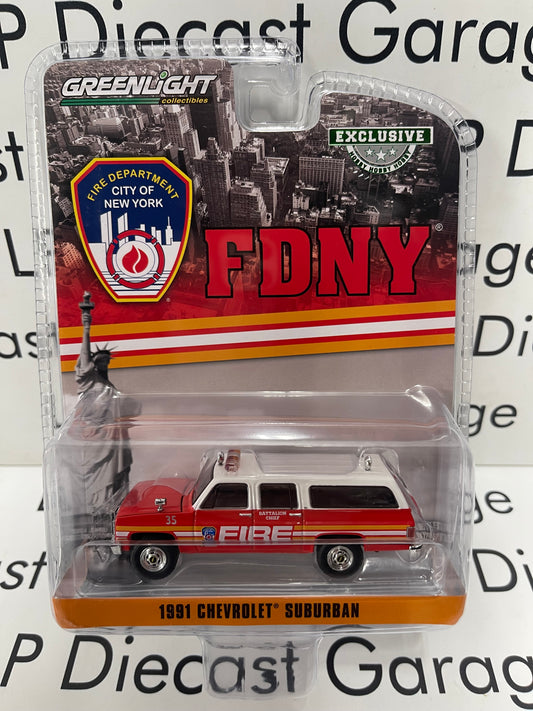 GREENLIGHT 1991 Chevrolet Suburban FDNY 1:64 Diecast Hobby