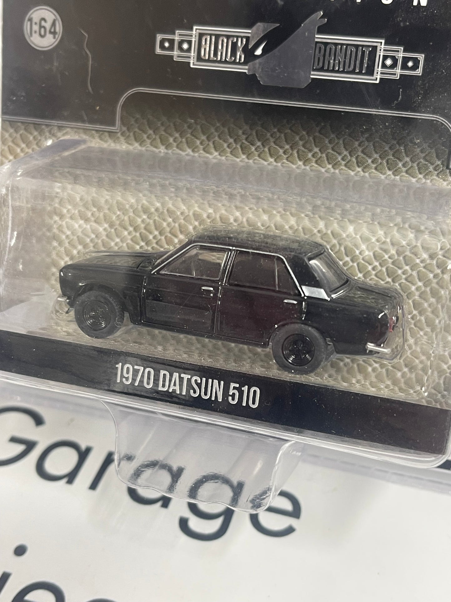 GREENLIGHT 1970 Datsun 510 Sedan 1:64 Diecast Black Bandit