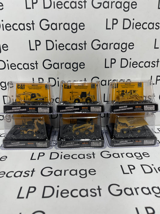 DIECAST MASTERS CAT Micro Constructo Set of 6 Mini Diecast Miniatures NEO Scale Assortment