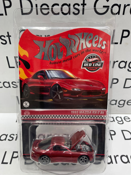 HOT WHEELS 1993 Mazda RX-7 R1 Red Redline Club Car RLC 1:64 Diecast